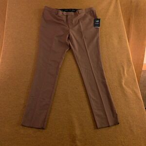 Statement Mens 44 Copper Brown 100% Wool PL-100 Dress Pants NWT